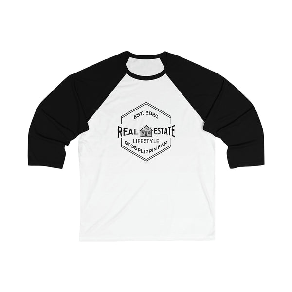 9 to 5 Flippin Fam - Unisex 3\4 Sleeve Baseball Tee